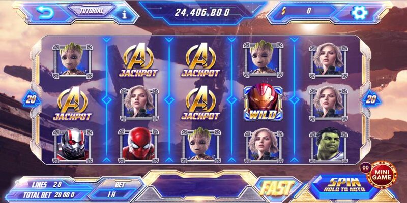 Avengers mang đến trải nghiệm độc đáo kết hợp giữa siêu anh hùng và nổ hũ B52