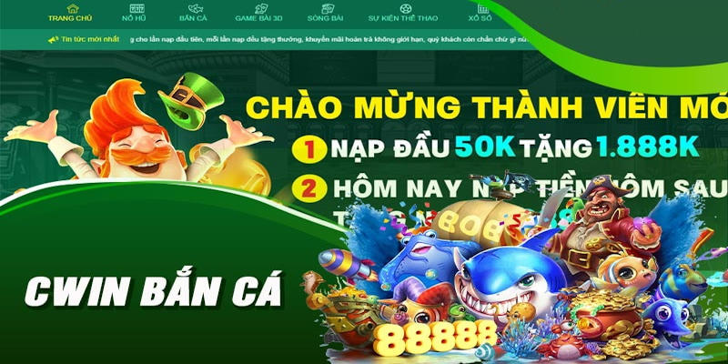 Trải nghiệm thế giới đại dương Cwin còn có cơ hội nhận tiền triệu